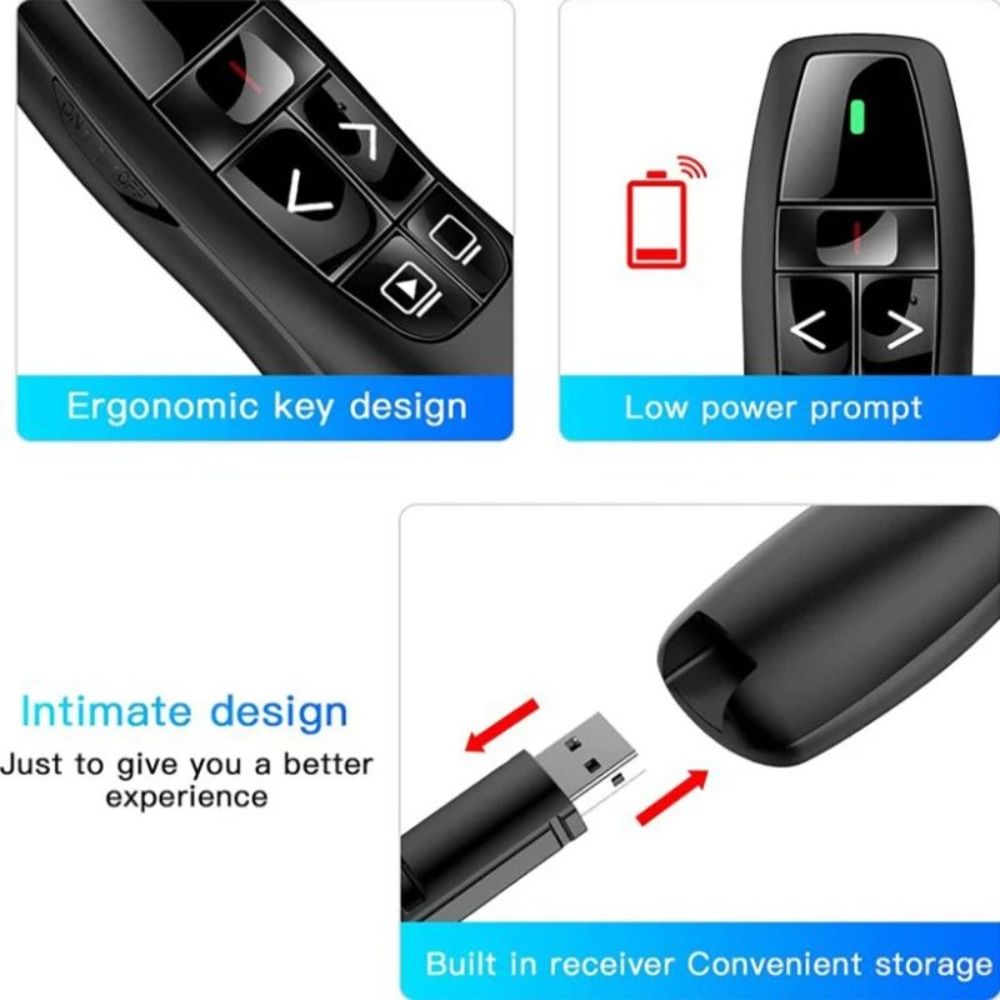 Presentation Remote Laser - USB 제어 파워포인트 스마트 프레젠터 회의용