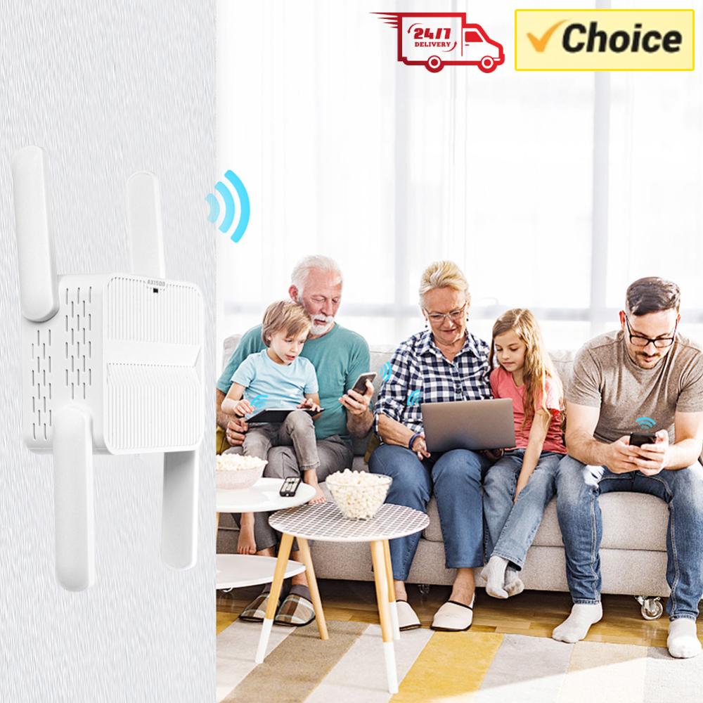 Wifi Range Extender - WiFi 6 리피터 확장기 1500Mbps WiFi
