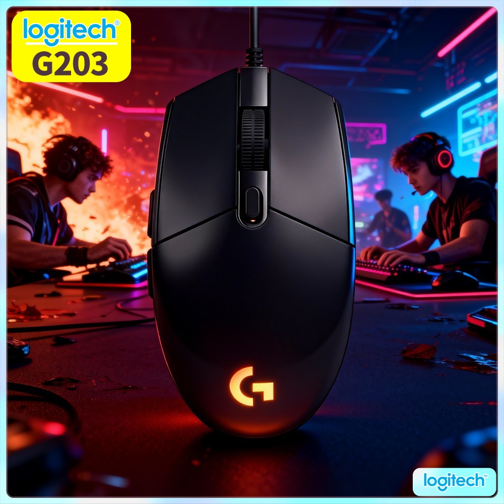Logitech Mouse G203 - 로지텍 G203 유선 게이밍 마우스 솔리드형