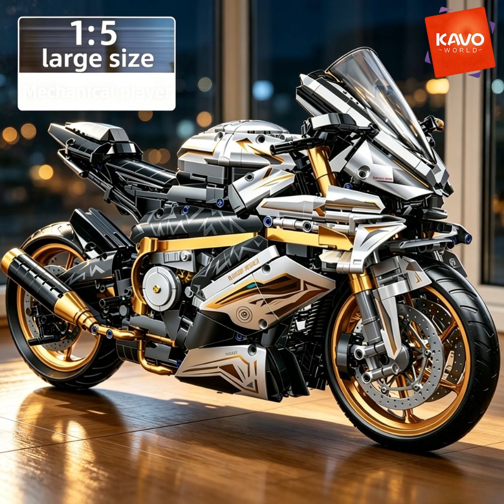 Tech Office Building - KAVOWORLD 1:5 대형 스포츠 오토바이 조립