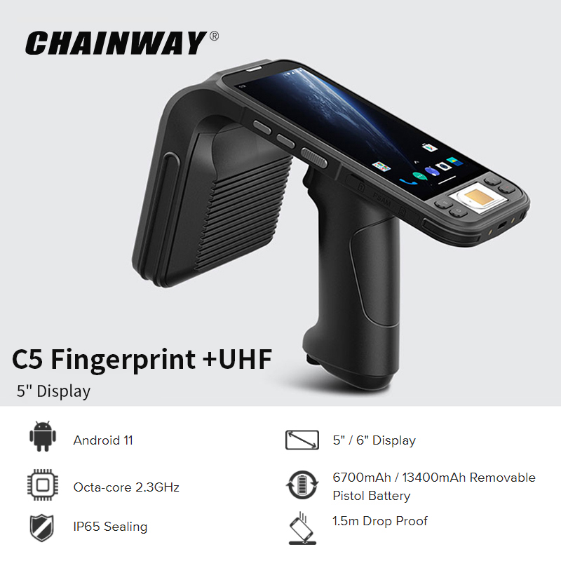 Chainway C5 IP65 방수 휴대용 PDA(큰  - Fingerprint Reader Usb 리뷰 및 가격