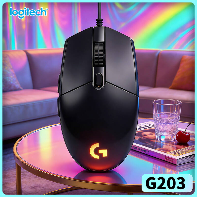 로지텍 G203 라이트싱크 게이밍 마우스 8000 DP - Logitech Mouse G203 리뷰 및 가격