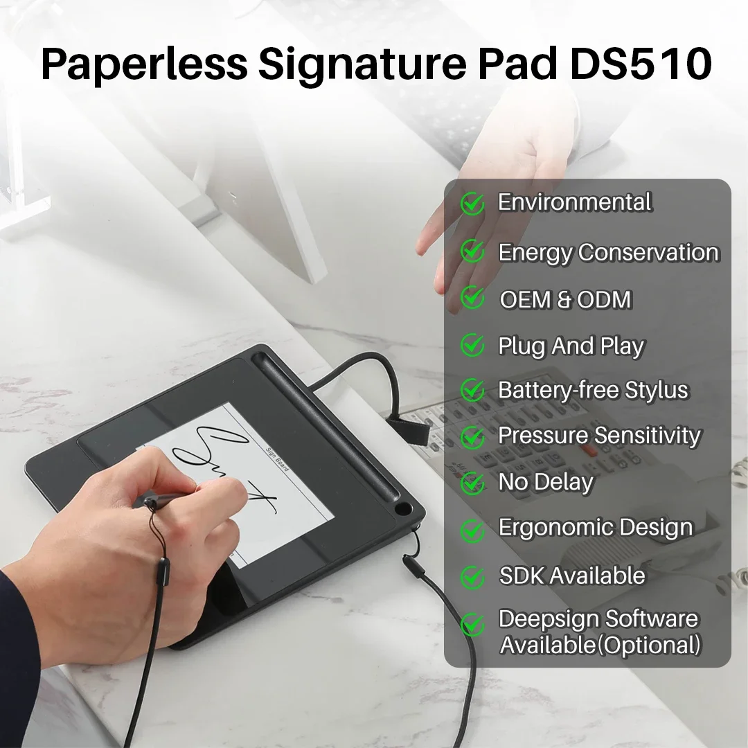 DS510 5인치 전자 디지털 펜 종이 없는 서명 패드 - Digital Signature Pad 리뷰 및 가격