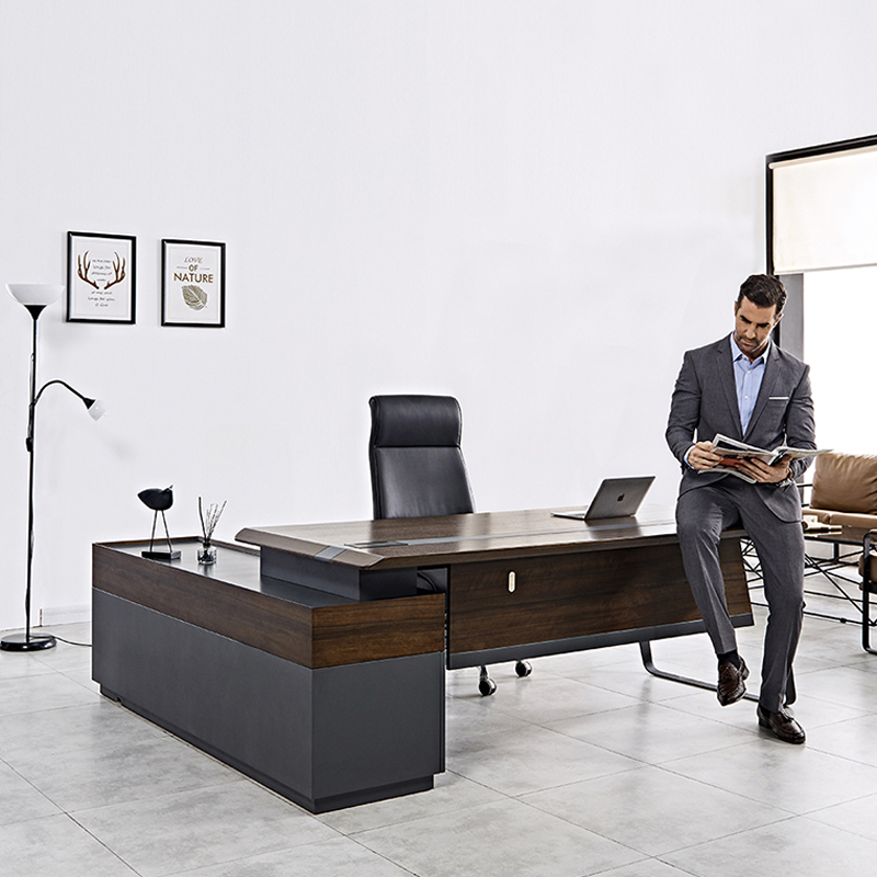 현대적인 고급 원목 사무용 책상 워크스테이션 테이블 디 - Office Tech Design 리뷰 및 가격