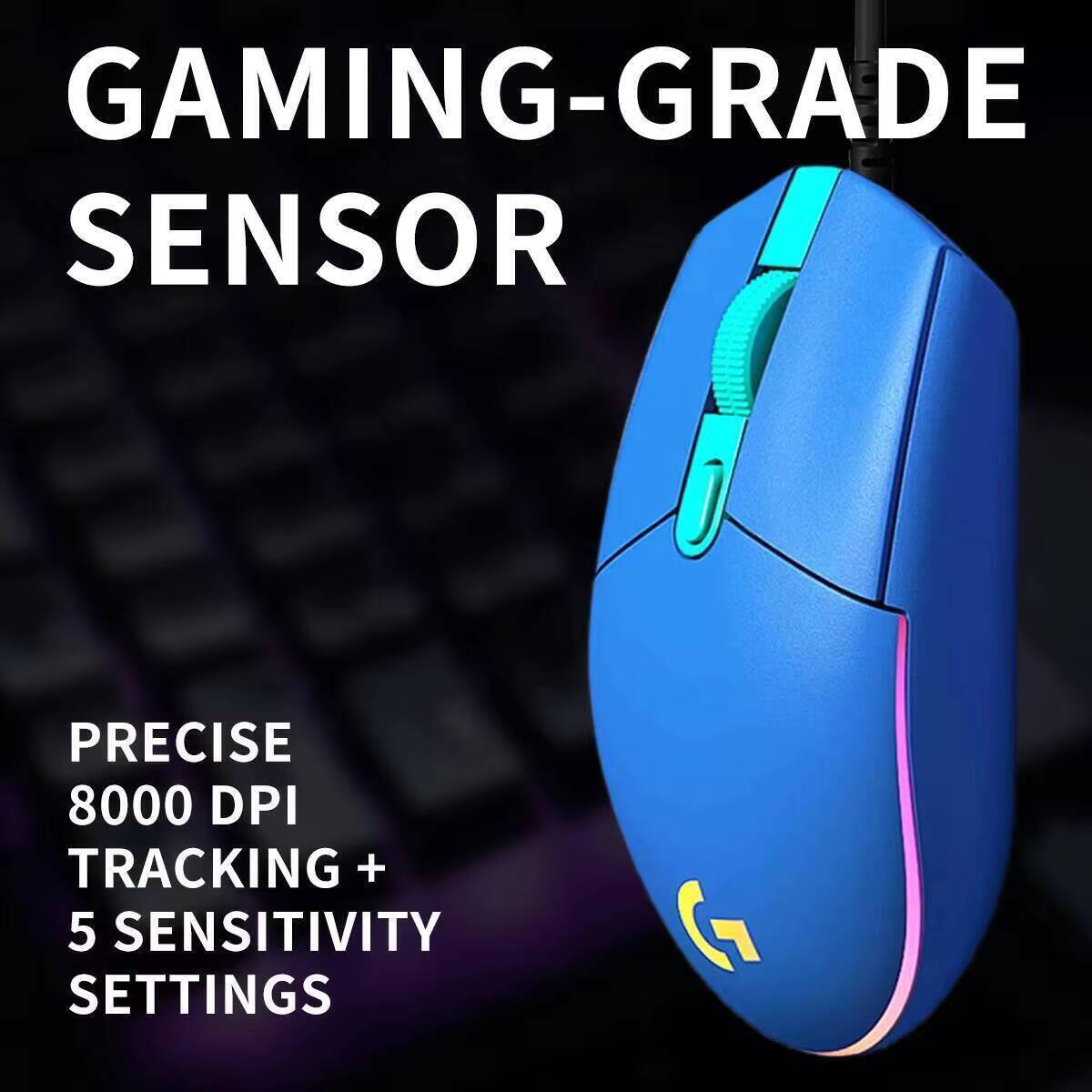 로지텍 G203 LIGHTSYNC 게이밍 마우스 800 - Logitech Mouse G203 리뷰 및 가격