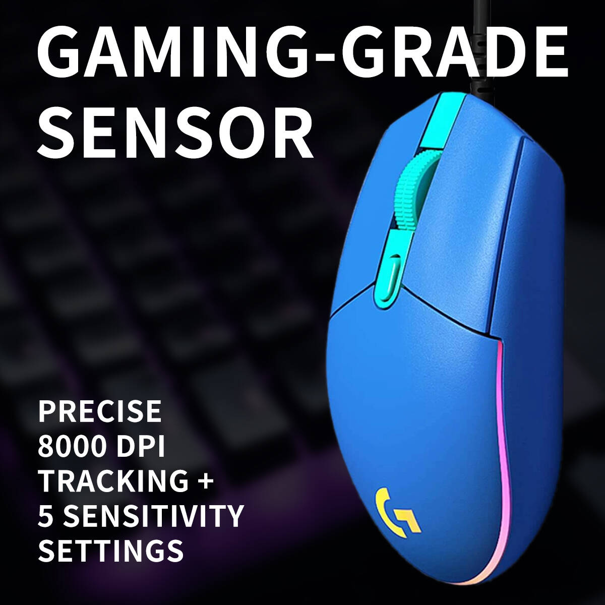 로지텍 G203 프로디지 RGB 유선 게이밍 마우스,  - Logitech Mouse G203 리뷰 및 가격