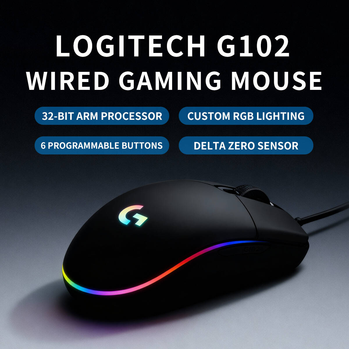 로지텍 G102 프로디지 게이밍 마우스, 가볍고 균형잡 - Logitech Mouse G203 리뷰 및 가격
