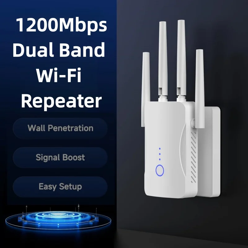 2.4G/5GHz 듀얼 밴드 와이파이 리피터 1200M - Wifi Range Extender 리뷰 및 가격